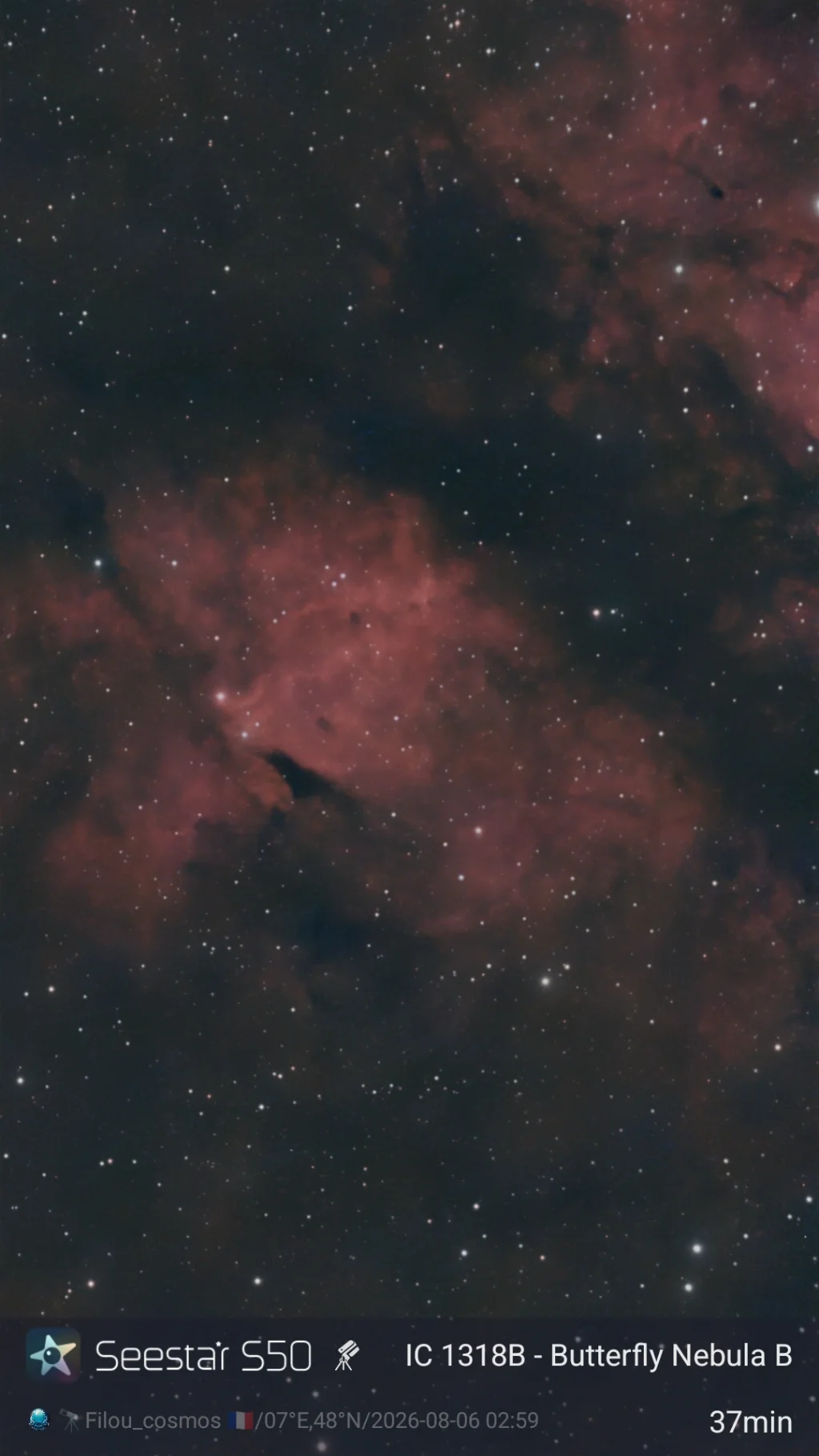 IC1318B - Butterfly Nebula B