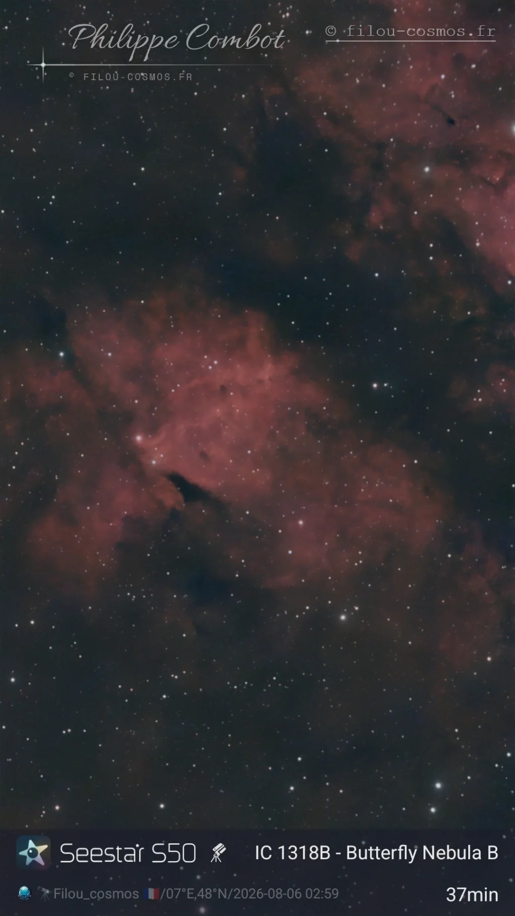 IC1318B - Butterfly Nebula B